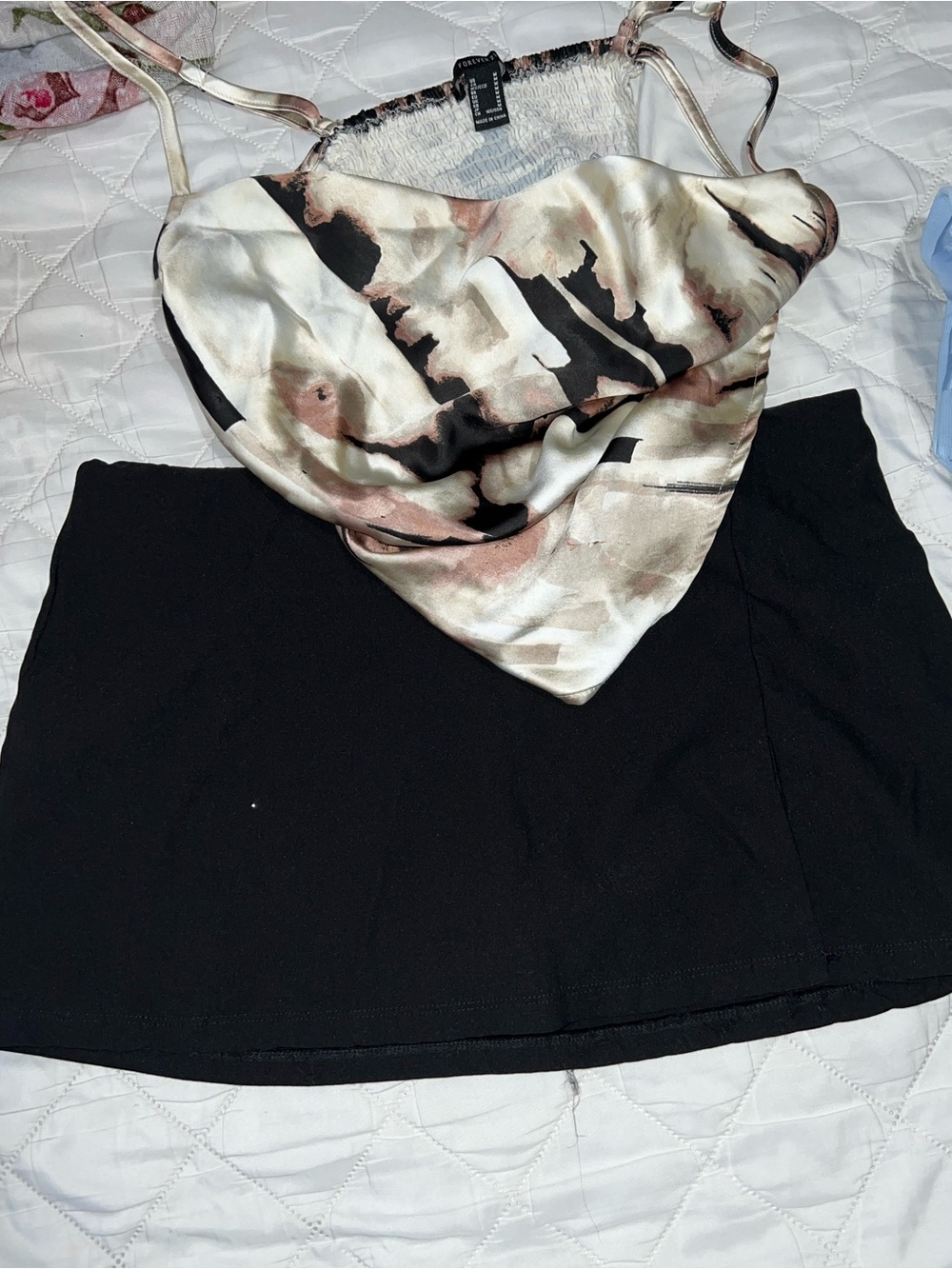 Black Mini skort